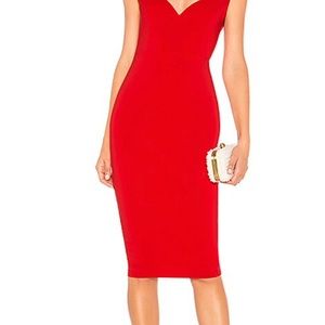 Nookie Red Midi Dress